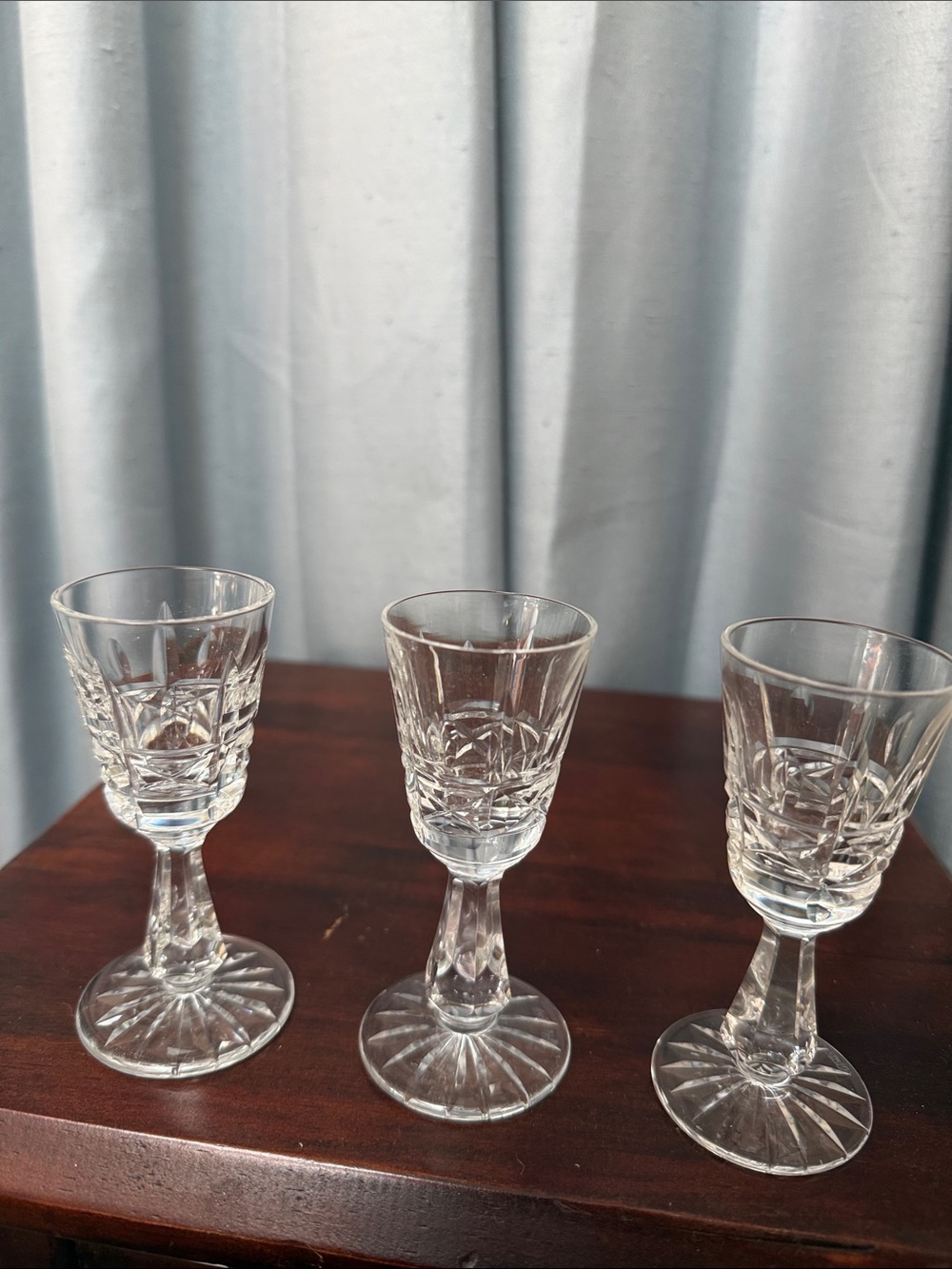 Three (3) Waterford Irish Crystal Kylemore Cordial Glasses Discontinued!
